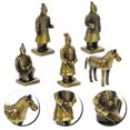 thumbnail image 5 of 1 set vintage aleación terracota guerrera estatua de terracota guerreros decoraciones de figuras, 5 of 5