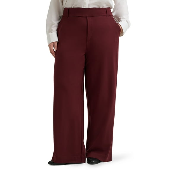 Lee® Women's Plus Pull-On Comfort Waist A-Line Knit Pant