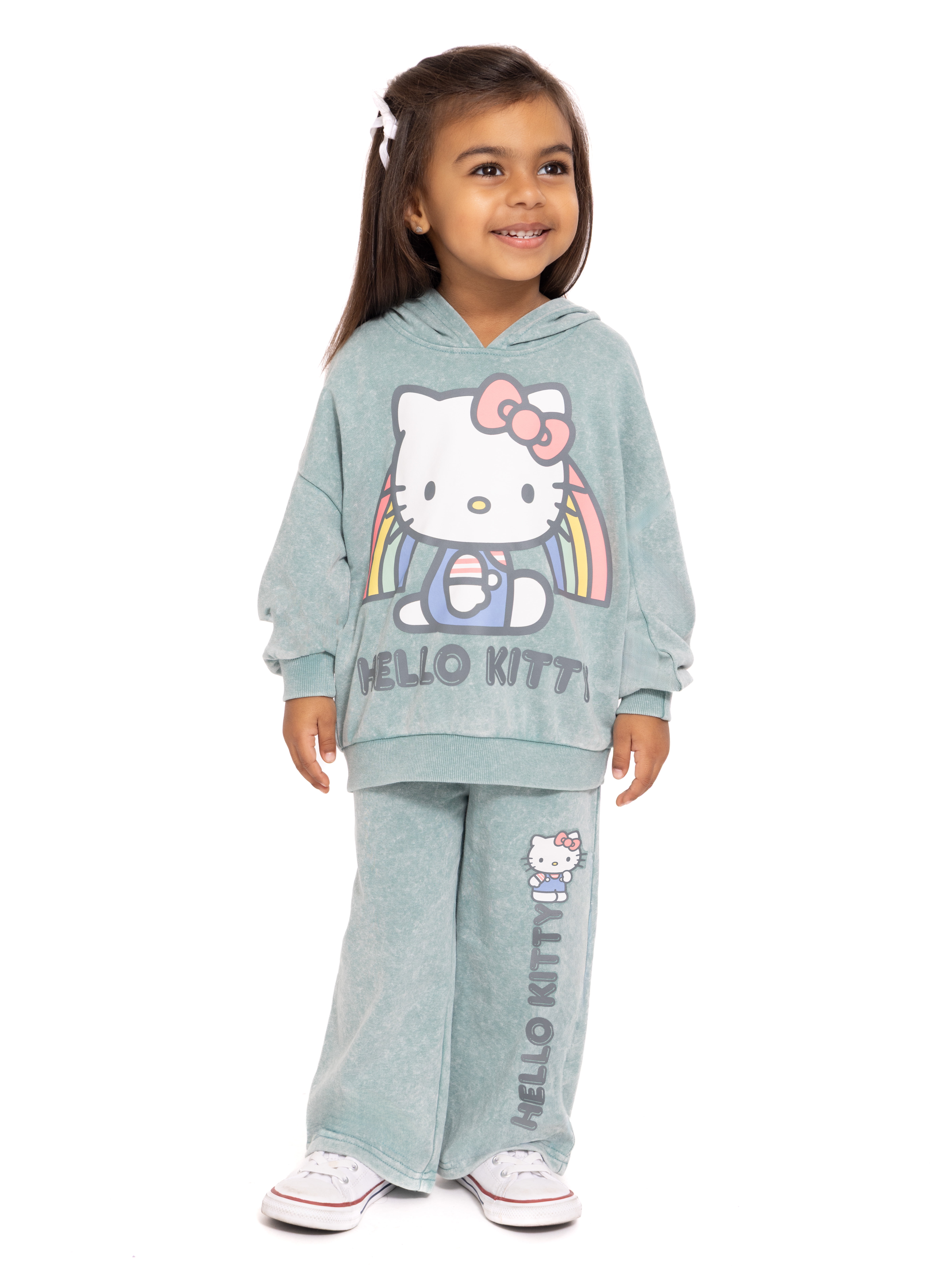 Hello Kitty Toddler Girls' Graphic Hoodie and Sweatpants Matching Set, 2-Piece, Sizes 12M-5T