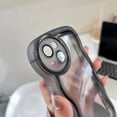 thumbnail image 4 of Designed for iPhone Case,Curly Wave Frame Pattern Camera Lens Protection Shockproof Protective Cover Phone Case (iPhone 13 Pro,Blue), 4 of 6