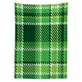 thumbnail image 3 of Ambesonne Checkered Tablecloth Rectangular Table Cover, Irish Mosaic Green, 52"x70", Emerald Lime Green White, 3 of 4