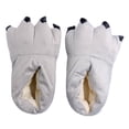 thumbnail image 6 of Naierhg 1 Pair Cotton Slippers Cute Cartoon Super Soft Comfortable Anti-slip Keep Warm Gift Women Men Animal Claw Winter Plush Slippers for Bedroom for Home Black, 6 of 8