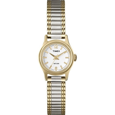 Two-Tone Expansion Stainless Steel White Dial Women's Watch T53822