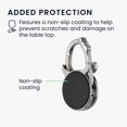 thumbnail image 3 of 2 Pcs Handbag Hook - Gold-Silver Owls - Foldable Metal Bag Hanger - Bag Holder for Table or Desk - Hanging Handbag and Small Objects, 3 of 5