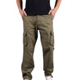 thumbnail image 2 of CEHVOM Men's Plus Size Pure Cotton Multi-pocket Wear-resistant Overalls Trousers, 2 of 7