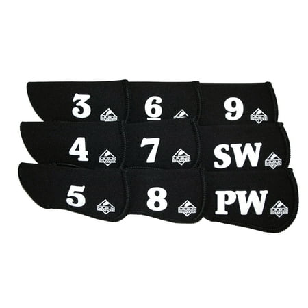 - Iron Gloves - Set of 9 Neoprene Iron Golf Club Headcovers