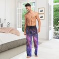 thumbnail image 3 of Men's Pajama Pants with Pockets Sleepwear Lounge Pants Stretch Casual Galaxy Orion Universe 27, 3 of 7