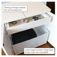 thumbnail image 2 of JTAOT Cat Litter Box Enclosure Cabinet, Cottage, White, -Century Feet, XLarge, Hidden Litter Cat Furniture with Drawer, 2 of 8