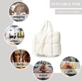 thumbnail image 7 of LinYooLi Puffer Tote Bag, Soft Puffy Bags for Women Light Winter Down Cotton Padded Quilted Tote Bag Shoulder Handbag Purse, 7 of 7