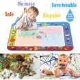 thumbnail image 3 of Alago Aqua Coloring Mat,Juguetes para niños Tapete grande de pintura de agua,Almohadilla de garabatos para niños pequeños con 4 colores,Regalos para niñas Niños de 3 años 4 5+ años,4 bolígrafos,Moldes, 3 of 3