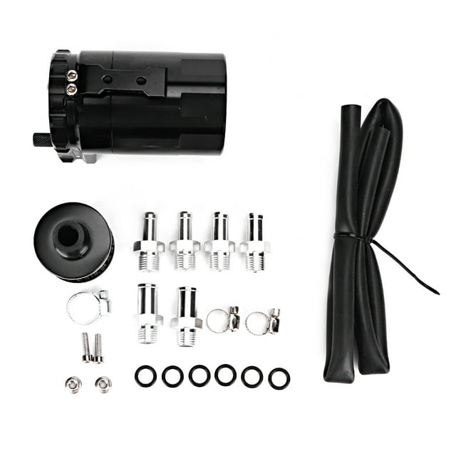 Réservoir de Récupération d'Huile Moteur, Réservoir de Récupération d'Huile Turbo en Alliage d'Aluminium 300ml Compact et Léger
