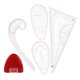 thumbnail image 3 of Reglas curvas francesas Macarena Kit de medida de yeso Rosa, 3 of 8