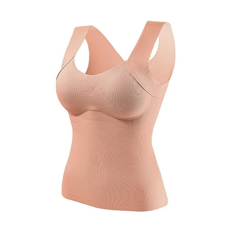 Chuancc Womens Underwear Autumn and Winter Wool Silk Padded and Thickened One Fixed Cup Slim Inner Bottoming Warm Undershirt Female Anti Sagging Bra Bra for Women Clearance Coffee M