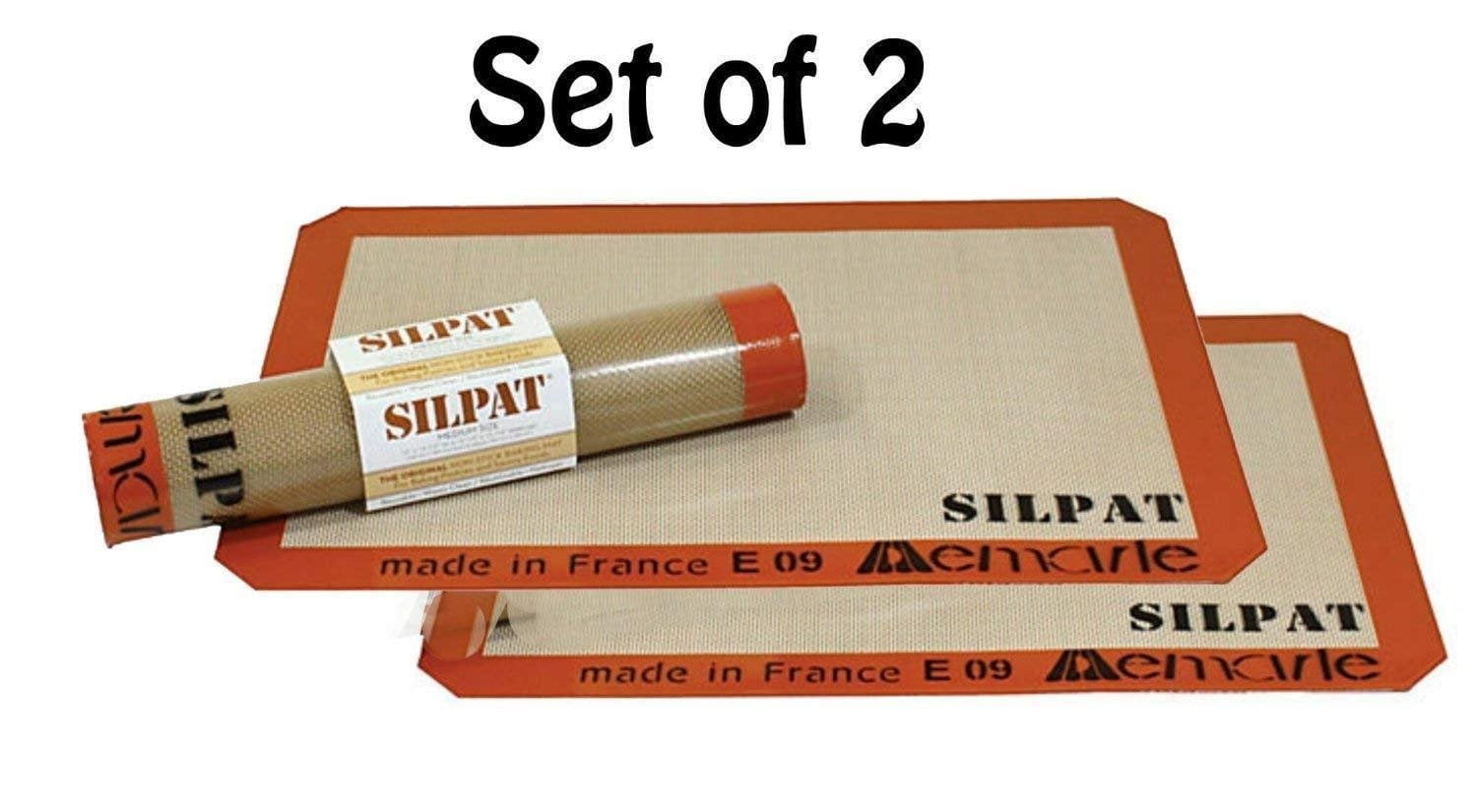 Orange 2Pack fast shipping new Silpat Premium Non-Stick Silicone Baking Mat 