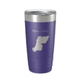 thumbnail image 1 of Blue Lake Map Tumbler Travel Mug Insulated Laser Engraved Coffee Cup Colorado 20 oz Purple, 1 of 1