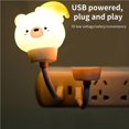 thumbnail image 3 of Bear Night Light 4500K Usb Powered Cute Bear Sleep Light Mini Lámpara Usb Ampliamente Utilizada Para El Hogar, La Sala De Estar, El Dormitorio, La Habitación Del Bebé Yuarrent HA013863-00, 3 of 7
