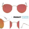 thumbnail image 3 of Gafas de sol cuadradas clásicas para mujeres y hombres con bisagra de resorte Sunnies moda, 3 of 5