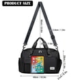 thumbnail image 3 of Deago Sports Gym Bag for Women Men Travel Duffle Bag Large Capacity Carry On Weekender Overnight Bag With Shoe Compartment and Dry Wet Separated Pocket - Black, 3 of 11