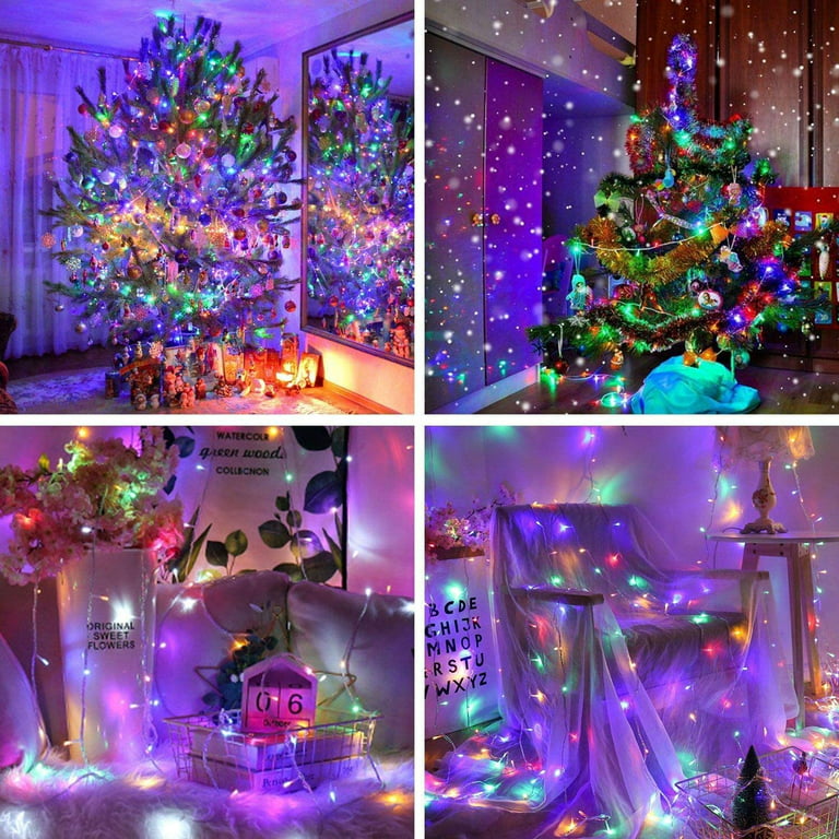 33ft 100LED Waterproof Outdoor Fairy String Lights for Christmas Tree  Valentine's Day Wedding Party Garden Patio Decoration 