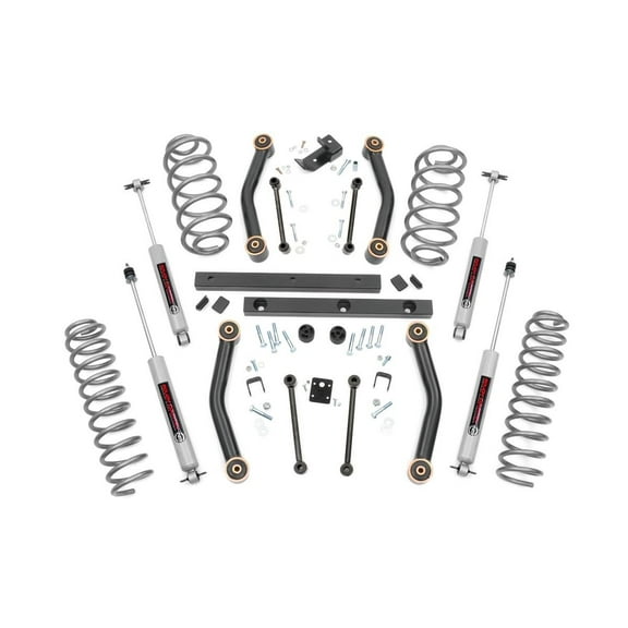 Rough Country 4" Lift Kit (fits) 1997-2002 Jeep Wrangler TJ | N3 Shocks | Adjustable Short Arm Suspension System | 90630