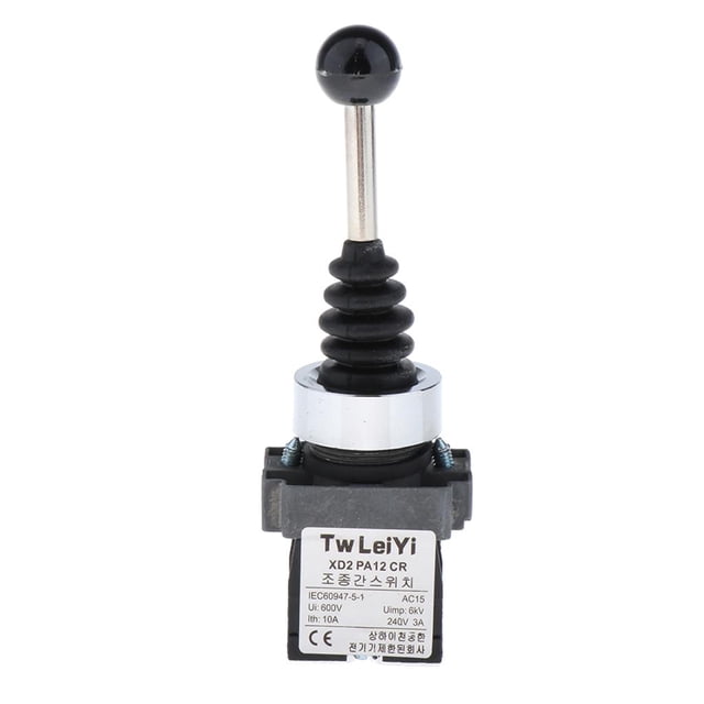 2NO Interruptor de 2 Vías de autobloqueo Baoblaze 22mm 240/600V Interruptor basculante basculante