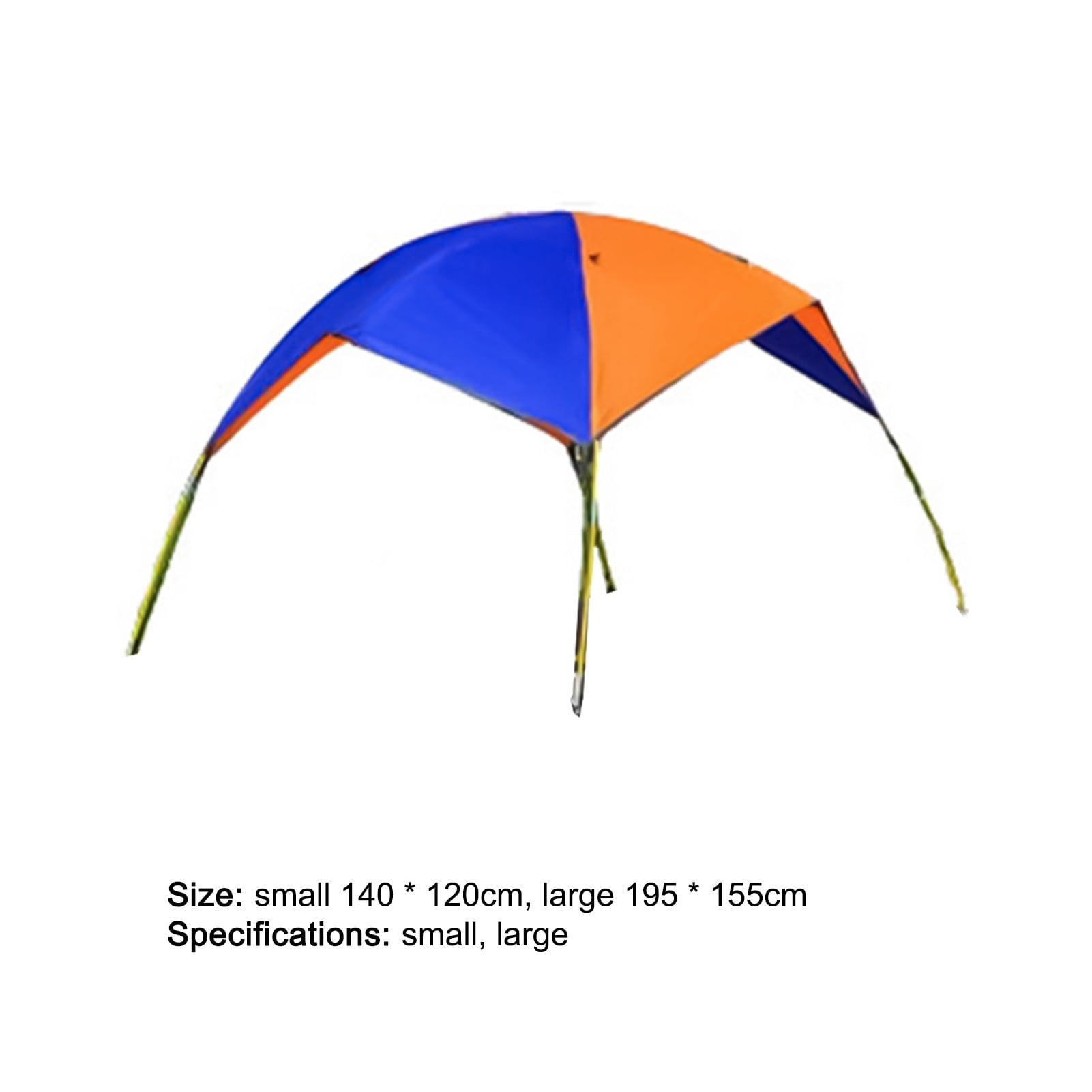 SPRING PARK Boat Sun Shade Shelter, Lightweight Folding Inflatables Boat Awning Top Cover Fishing Tent with D-Shape Buckles for Camping Fishing