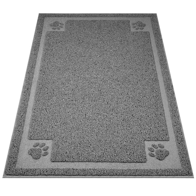Alfombrilla de arena para gatos UPSKY, tamaño grande, 90 x 60 cm, con control de dispersión
