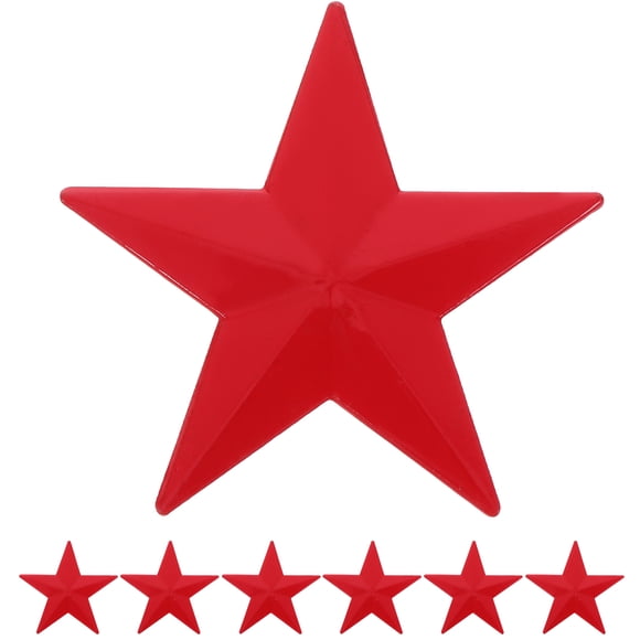 Shisuyan 10pcs Star Hat Brooch Pin Five-Pointed Star Lapel Badge For Backpacks Jackets And Hats Aluminum Star Chest Pin For Men And Women