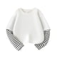 thumbnail image 5 of Cowsor Tween Shirts Long Sleeve Color Block Tops, 5 of 5