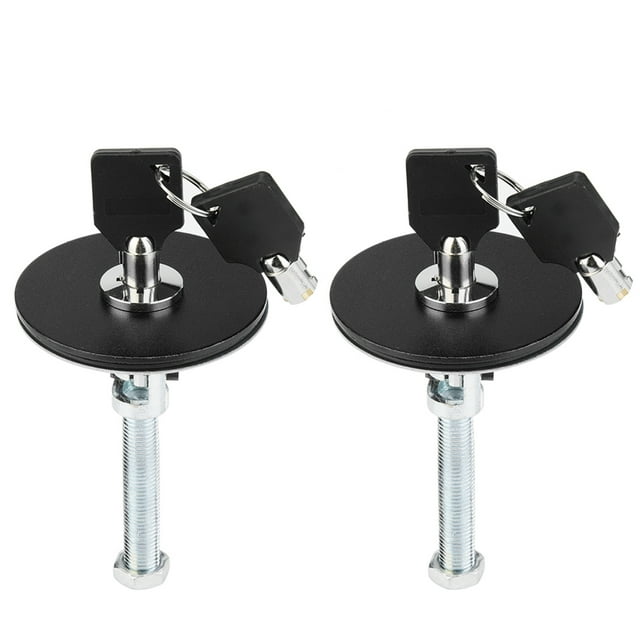 Kit de pasador de llave de bloqueo de cubierta de capó de motor Universal de coche, pasador de pestillo de seguridad (negro) Jadeshay A