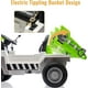 thumbnail image 2 of Camión volquete para montar, coche eléctrico para niños 12V con control remoto, vehículo de construcción con caja volquete eléctrica y pala extra, reproductor de música (blanco-verde), 2 of 6