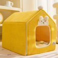 thumbnail image 1 of Foldable Dog House Kennel Bed Mat For Small Medium Dogs Cats Winter Warm Cat Bed Nest Pet Products Basket Pets Puppy Cave Sofa ShopWise Round, 1 of 20