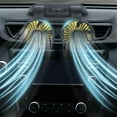 thumbnail image 2 of Car Fan Dual Head 2 Dashboard Electric Fans Speed 360 Rotating Fit for Dashdoard Vehicle Summer, 2 of 9