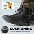 thumbnail image 3 of NORTIV 8 Men's Tactical Hiking Lightweight Cushion Sole for Work All Day Side Zipper Motorcycle Combat Military Boot Arch Support 8 Inches Terrascope, 3 of 8