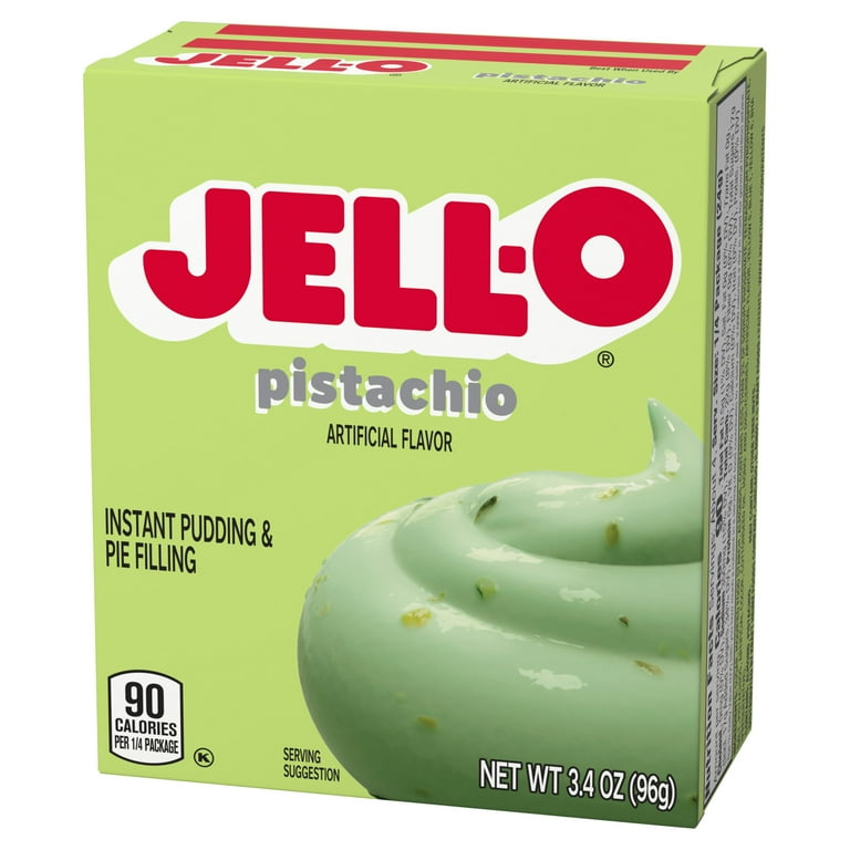 Jell-O Instant Pistachio Pudding & Pie Filling Mix, 3.4 oz Box