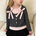 thumbnail image 4 of Gamivast Casual V Neck Blouses for Girls Kids Embroidery Lace Trim Scalloped Hem Shirts Summer Flowy Tunic Tops Loose Fit Lightweight Back To School Everyday Wear Gray 9-10Years, 4 of 8