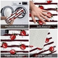 thumbnail image 4 of Fotbe Extra Durable Door Mat - Dirt Trapping Outdoor Welcome Mats - Non-Slip Outdoor Door Mats - Low Profile Front Door Mat - Indoor (16" x 24", Ladybugs on Black and White Striped1 ), 4 of 9