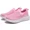 Bling_Pink, variant on Stepedia Mesh Slip On Walking Shoes Fashion Breathable Knit Upper Sneaker
