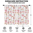 thumbnail image 2 of Blackout Kids Curtains,Pink Baseball Game Snacks Pattern Childrens Insulated Curtains Set Of 2,Bedroom Essentials,Toddler Room Decor 52"x84", 2 of 5