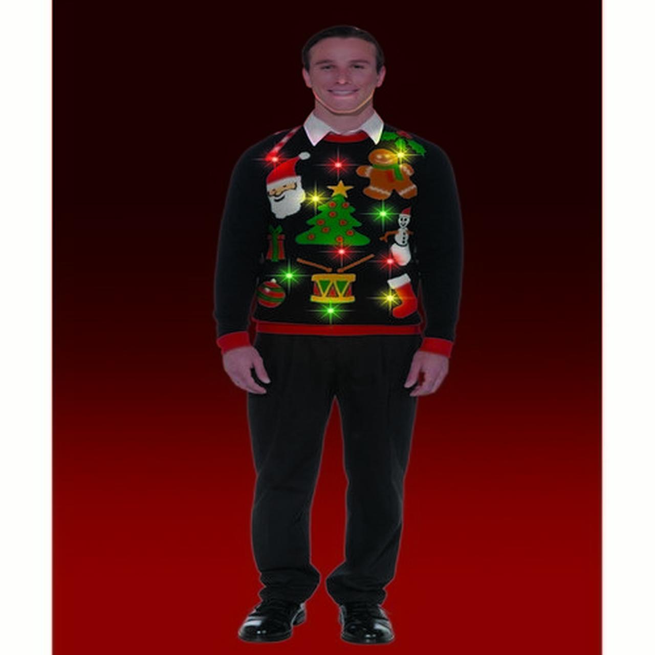 ADULT EVERYTHING CHRISTMAS LIGHT UP SWEATER COSTUME4648