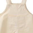 thumbnail image 4 of Mifsaly Toddler Boys Girls Cotton Overalls Adjustable Strap Button Jumpsuits Classic Loose Fit Solid Color Casual Playwear, 4 of 5