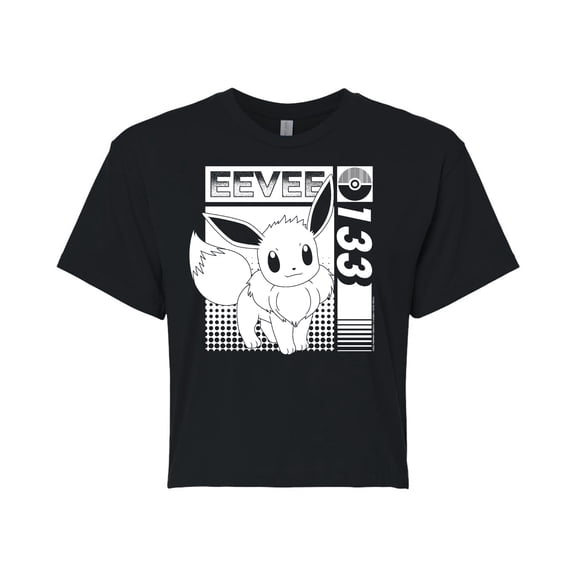 Pokémon - Eevee - Juniors Cropped Cotton Blend T-Shirt
