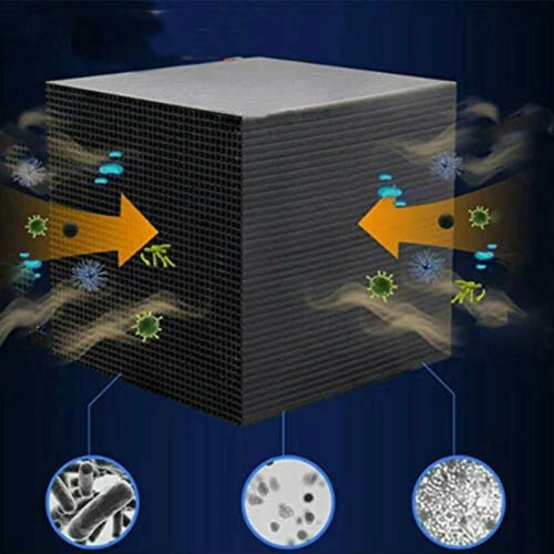 Momola Honeycomb Activated Carbon Water Purifier Eco-Aquarium Water Purifier Cube 10X10X5CM Ultra Strong Filtration & Absorption 