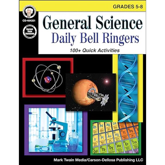 Pre-Owned General Science, Grades 5 - 8: Daily Bell Ringers (Paperback) 1622235967 9781622235964