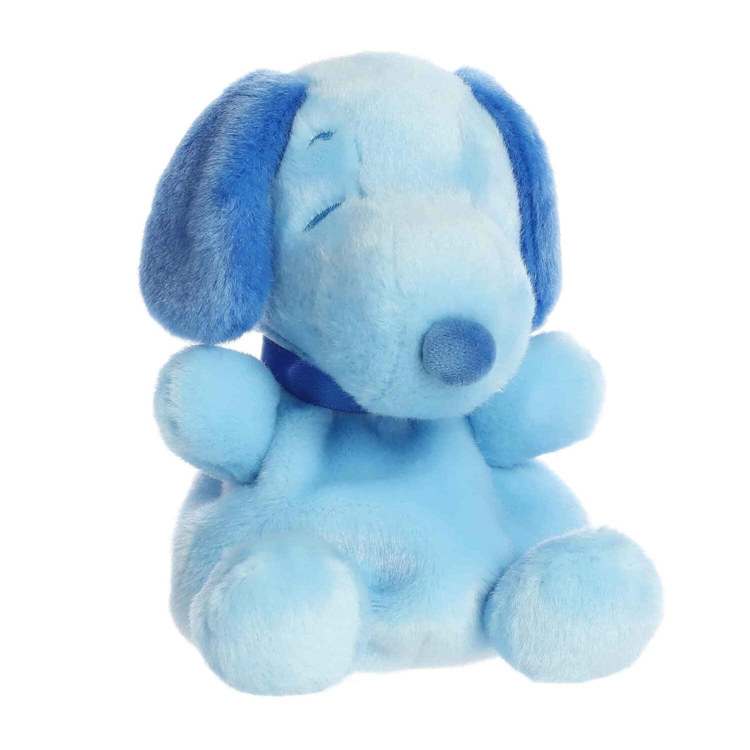 Aurora® Palm Pals™ Peanuts Snoopy Color Collection™ 5 Inch Stuffed Animal Toy, Blue