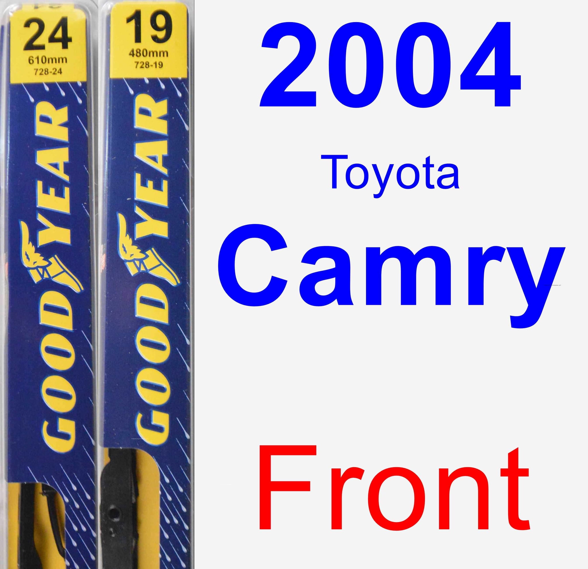 2004 Toyota Camry Wiper Blade Set Kit Front 2 Blades Premium Walmart Com