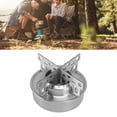 thumbnail image 4 of Mini Réchaud de Camping, Rond en Acier Inoxydable Robuste Réchaud de Camping Portable Léger pour Randonnée A,B, 4 of 8