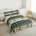 thumbnail image 3 of Castle Fairy 3-Piece Full Comforter Set with Bass Fish Plaid Design, 3 of 8