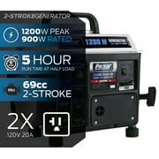 Pulsar PG1202SA 1200 Peak Watt, 900 Running Watt Portable 2-Cycle Gas Powered Generator