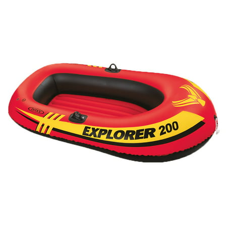 Intex Explorer 200 Inflatable 2 Person River Boat Raft Set with 2 Oars &